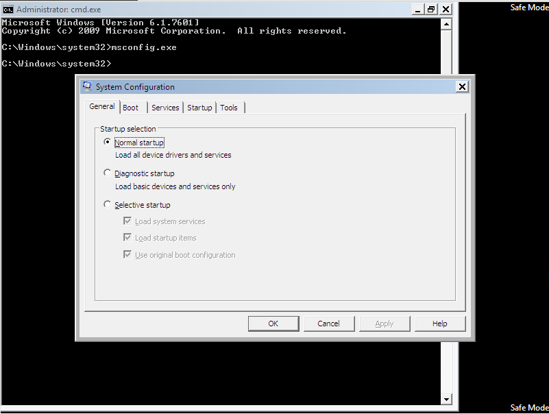 System Configuration utility